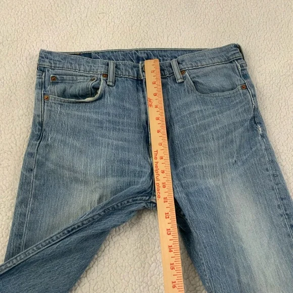 Levi’s 510 Men's 32x32 Skinny Jeans Distressed White Oak Cone Denim Light Wash - Picture 13 of 16